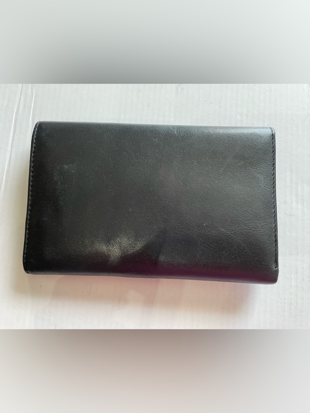 Prada 100% leather Wallet Vintage black Squeeze Lock - Picture 4 of 16